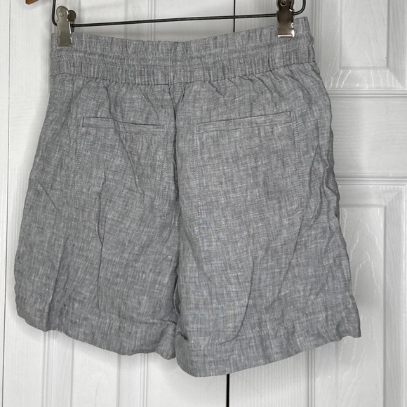Athleta Women's shorts‎ Retreat 100% Linen Drawstring Gray XXSMALL - Picture 4 of 9